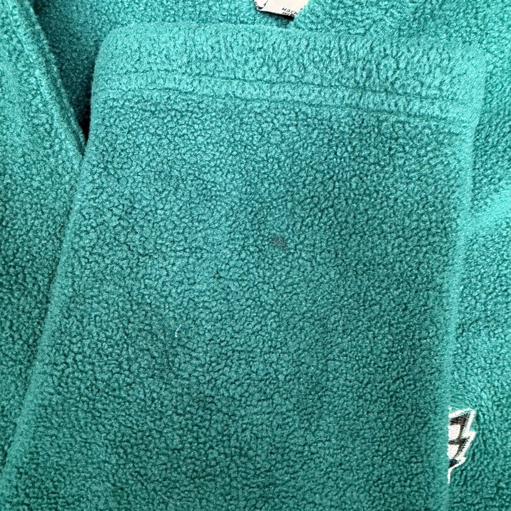 VTG Iron Knights Athletics Philadelphia Eagles Fleece Pullover VNeck Men XL Teal - Picture 5 of 10